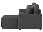 McCafferty 2-Pc Dark Gray RAF Sectional w/ Pull-Out Bed