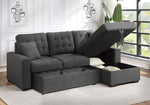 McCafferty 2-Pc Dark Gray RAF Sectional w/ Pull-Out Bed