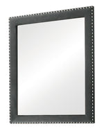 Melody Grey Velvet Frame Dresser Mirror