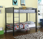 Meyers Black/Charcoal Metal Twin/Twin Bunk Bed