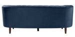 Millephri Blue Velvet Sofa