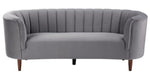 Millephri Gray Velvet Sofa