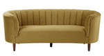 Millephri Olive Yellow Velvet Sofa