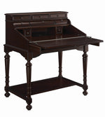 Milo Warm Brown Wood Secretary Desk