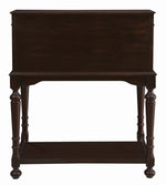 Milo Warm Brown Wood Secretary Desk