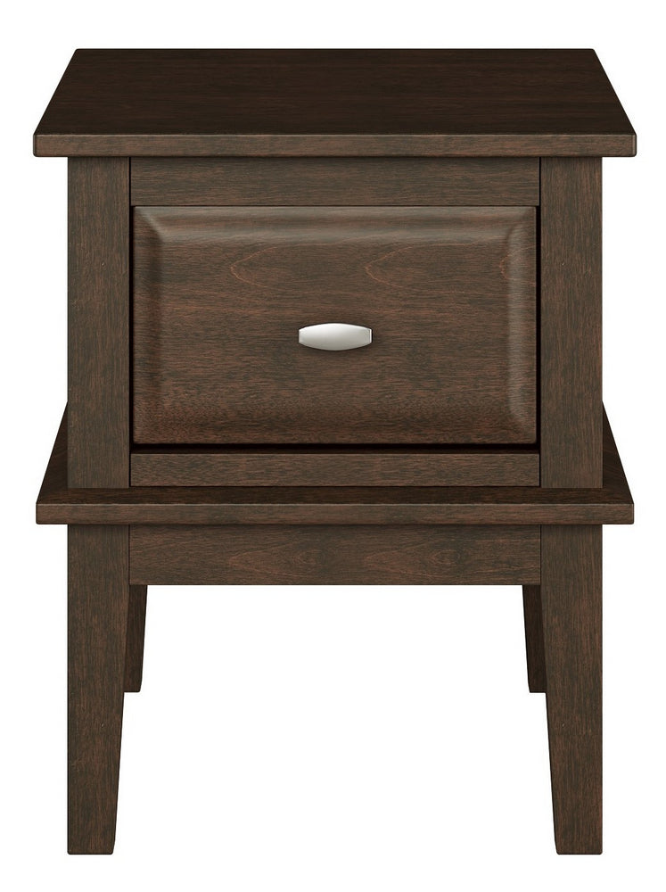 Minot Brown Cherry Wood End Table