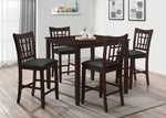 Mira 2 Espresso Wood Counter Height Chairs