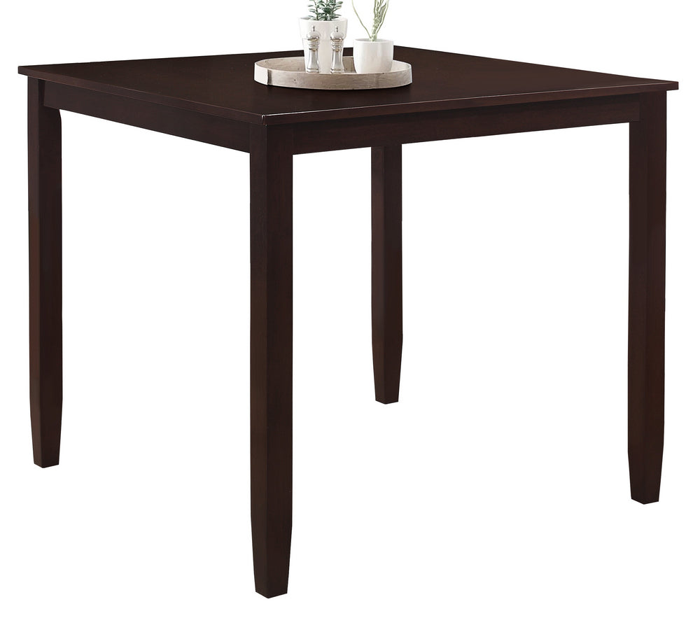 Mira Espresso Wood Counter Height Table