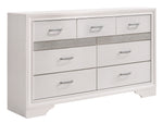 Miranda 5-Pc White Wood Cal King Bedroom Set