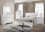 Miranda 5-Pc White Wood Cal King Bedroom Set