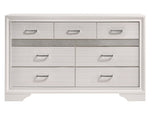 Miranda White Wood 7-Drawer Dresser