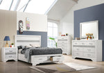 Miranda White Wood Fully Slatted Full Storage Bed