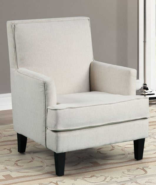 Mirembe Beige Fabric Accent Chair