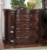 Moira Brown Wood/Marble Nightstand