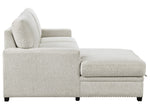 Morelia 2-Pc Beige Fabric LAF Sectional Sofa Bed