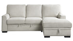 Morelia 2-Pc Beige Fabric RAF Sectional Sofa Bed