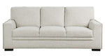 Morelia Beige Chenille Fabric Sofa with Nailhead Trim