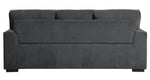 Morelia Charcoal Chenille Fabric Sofa with Nailheads