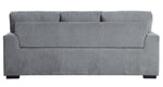 Morelia Gray Chenille Fabric Sofa with Nailhead Trim