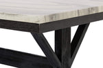 Morwen Faux Marble/Espresso Dining Table