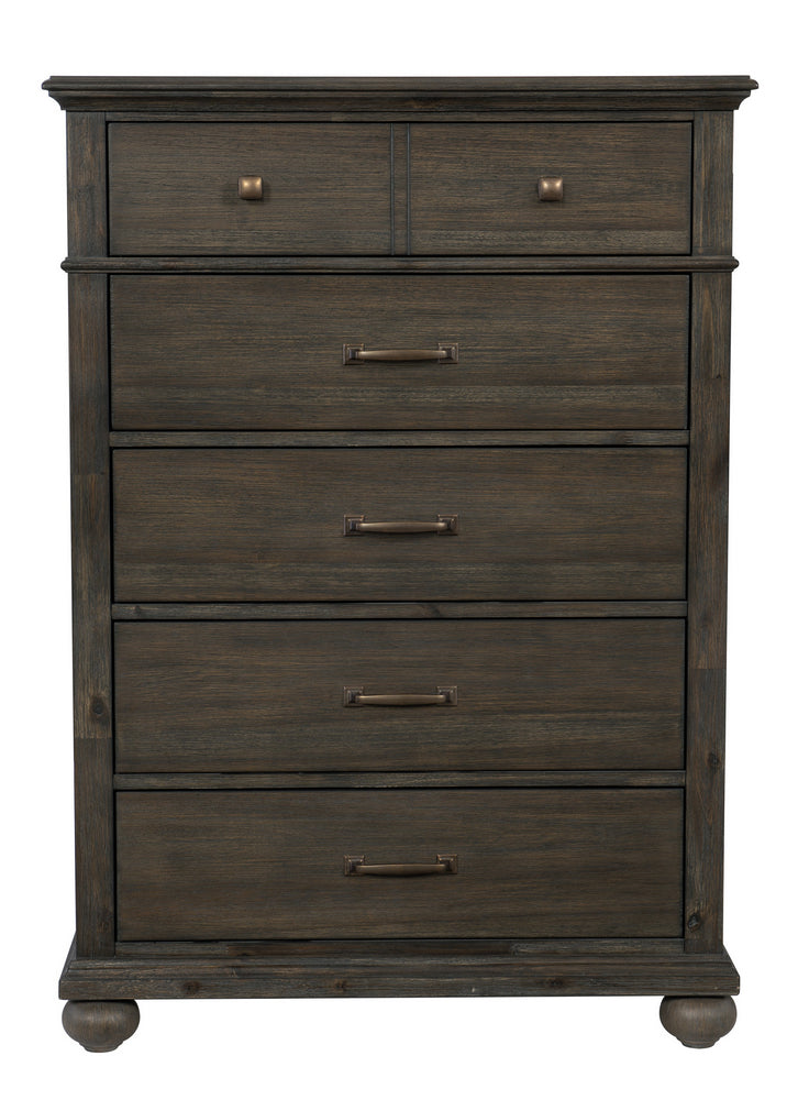 Motsinger Wire-Brushed Rustic Brown Wood Chest