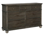 Motsinger Wire-Brushed Rustic Brown Wood Dresser