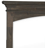 Motsinger Wire-Brushed Rustic Brown Wood Dresser Mirror