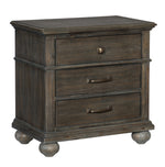 Motsinger Wire-Brushed Rustic Brown Wood Nightstand