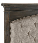 Motsinger Wire-Brushed Rustic Brown Wood Queen Bed