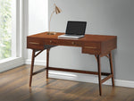 Mugga Walnut Wood Writing Desk with 3 Drawers