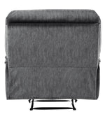 Muirfield Gray Textured Microfiber Manual Recliner