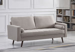 Muriel 2-Pc Beige Linen Fabric Sofa Set