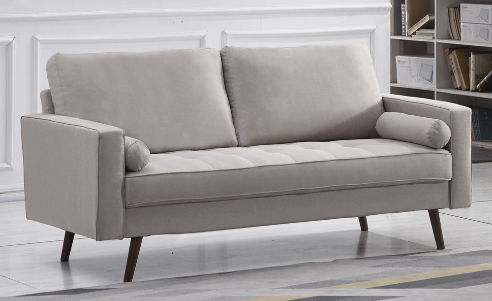 Muriel Beige Linen Fabric Sofa