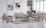 Muriel Beige Linen Fabric Sofa