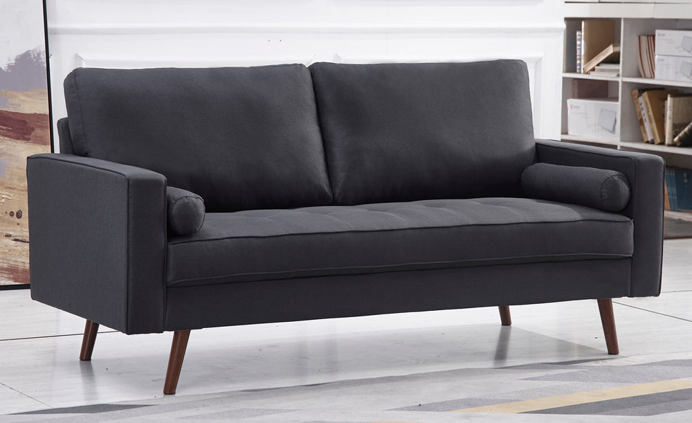 Muriel Dark Gray Linen Fabric Sofa