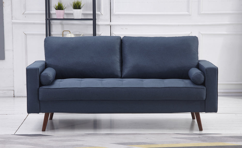 Muriel Navy Linen Fabric Sofa