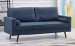 Muriel Navy Linen Fabric Sofa