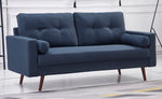 Muriel Navy Linen Fabric Sofa