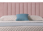 Myah Pink Fabric Full Platform Bed