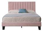 Myah Pink Fabric Twin Platform Bed