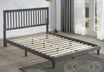 Myrtle Gray Wood Queen Platform Bed