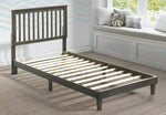 Myrtle Gray Wood Twin XL Platform Bed