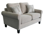 Nadine 3-Pc Oatmeal Chenille Sofa Set