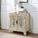 Nalani Antique White Wood Console Table