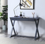 Nalo Black Finish Wood Writing Desk