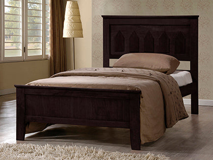 Nerida Cappuccino Wood Full Platform Bed