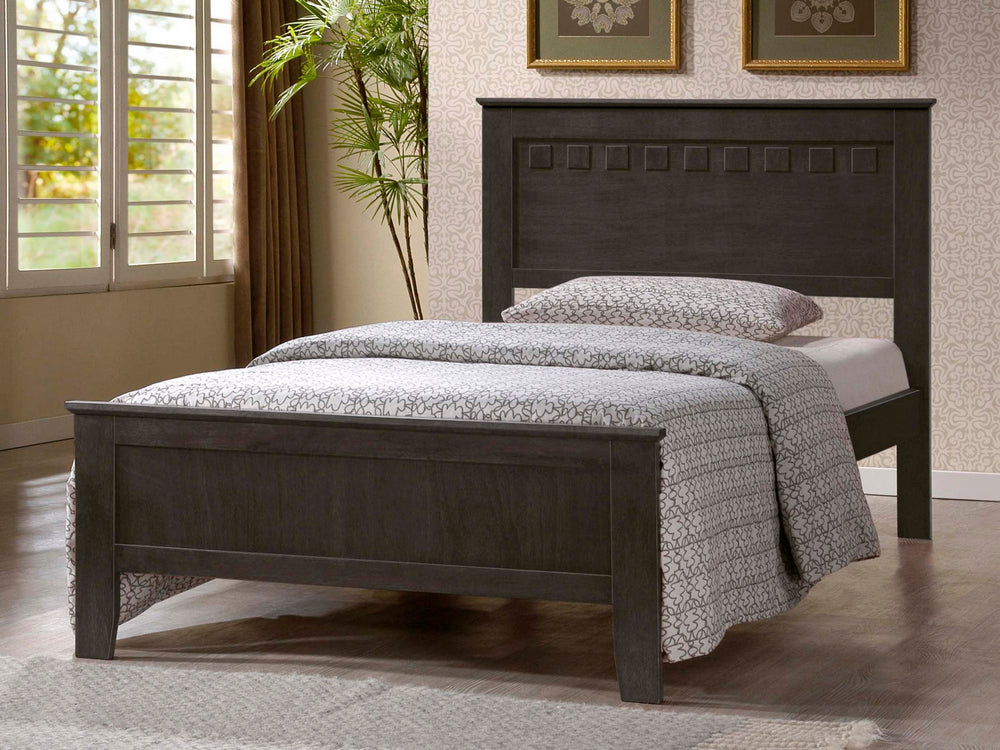 Nerida Gray Wood Full Platform Bed