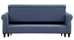 Nichelle Blue Fabric Power Recliner Sofa with Sleeper