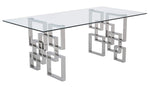 Nikola 5-Pc Black/Silver Dining Table Set