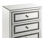 Noor Mirrored 5-Drawer Accent Table